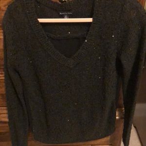 Sweater with sparkle detail.